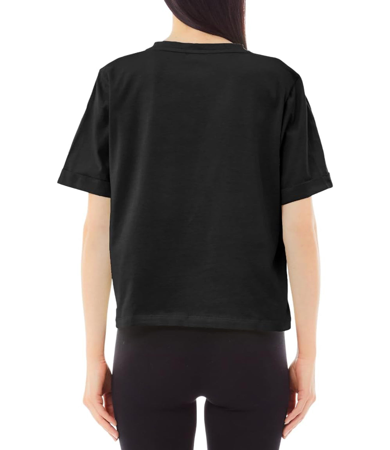 Liu Jo Liu Jo T-shirt Ecs T-Shirt Moda Manica Corta Donna Mod. TA5175 JS923 M9296 Nero/Liujo Neckline