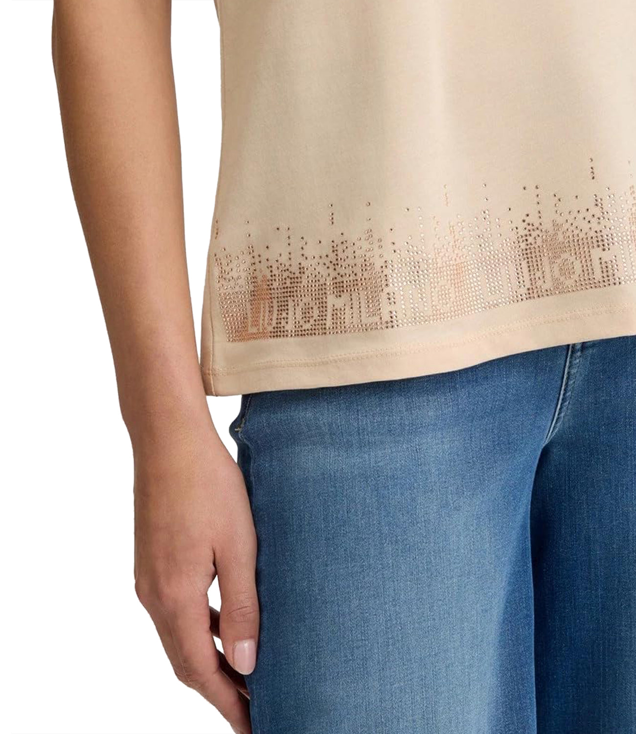 Liu Jo Liu Jo T-shirt Ecs T-Shirt Moda M/C Donna Mod. TA5180 JS923 M9250 Natural B.Liujo Edge