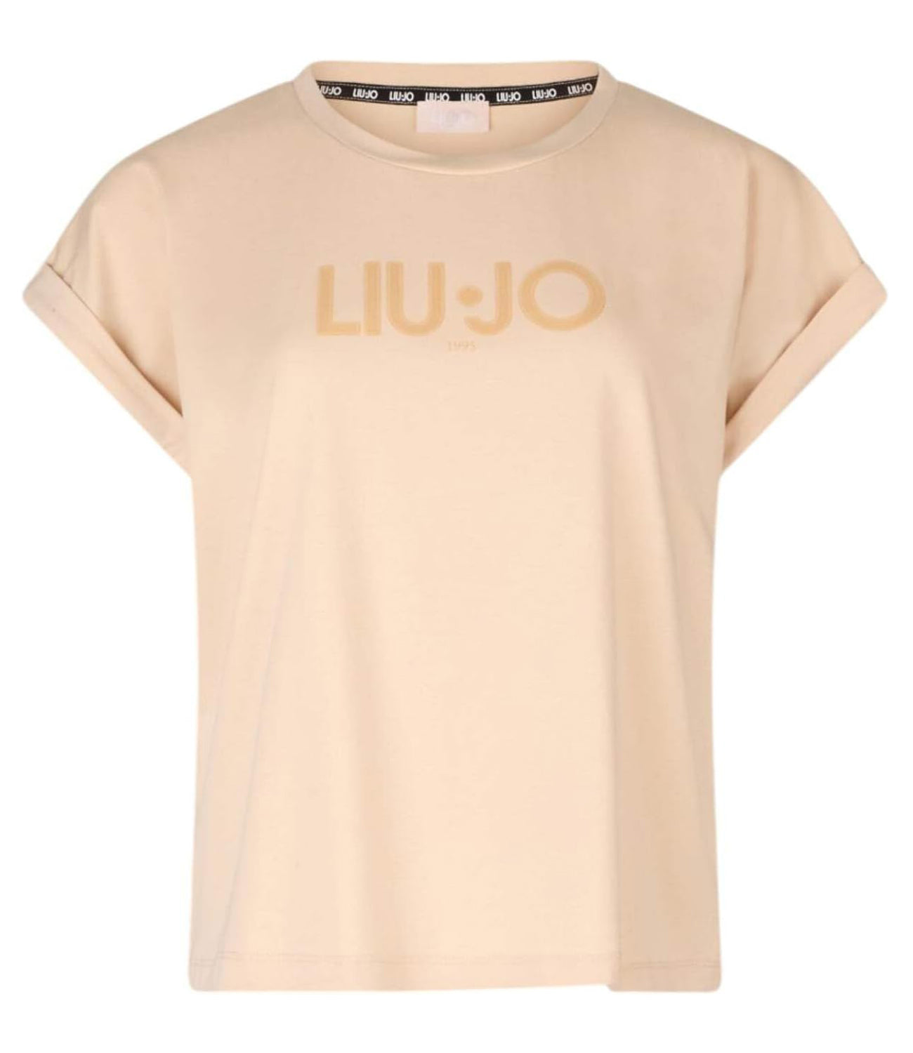 Liu Jo Liu Jo T-shirt Ecs T-Shirt Basica S/M Donna Mod. TA5181 JS003 M9181 Natural Beige Liujo