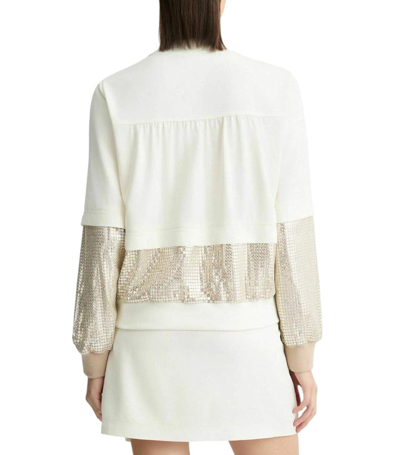 Liu Jo Liu Jo Felpa Zip Ecs Giacca Ts.Navetta Donna Mod. TA5260 TS423 M9185 White Milk/Nuage