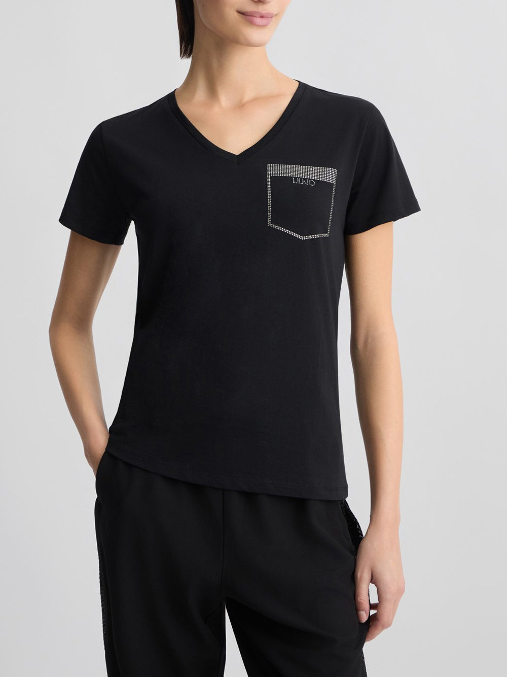 T-shirt Liu Jo da Donna - Nero