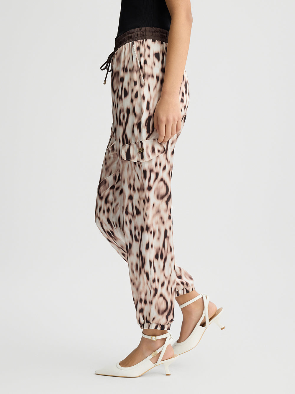 Pantalone Jogger Liu Jo da Donna - Maculato Marrone