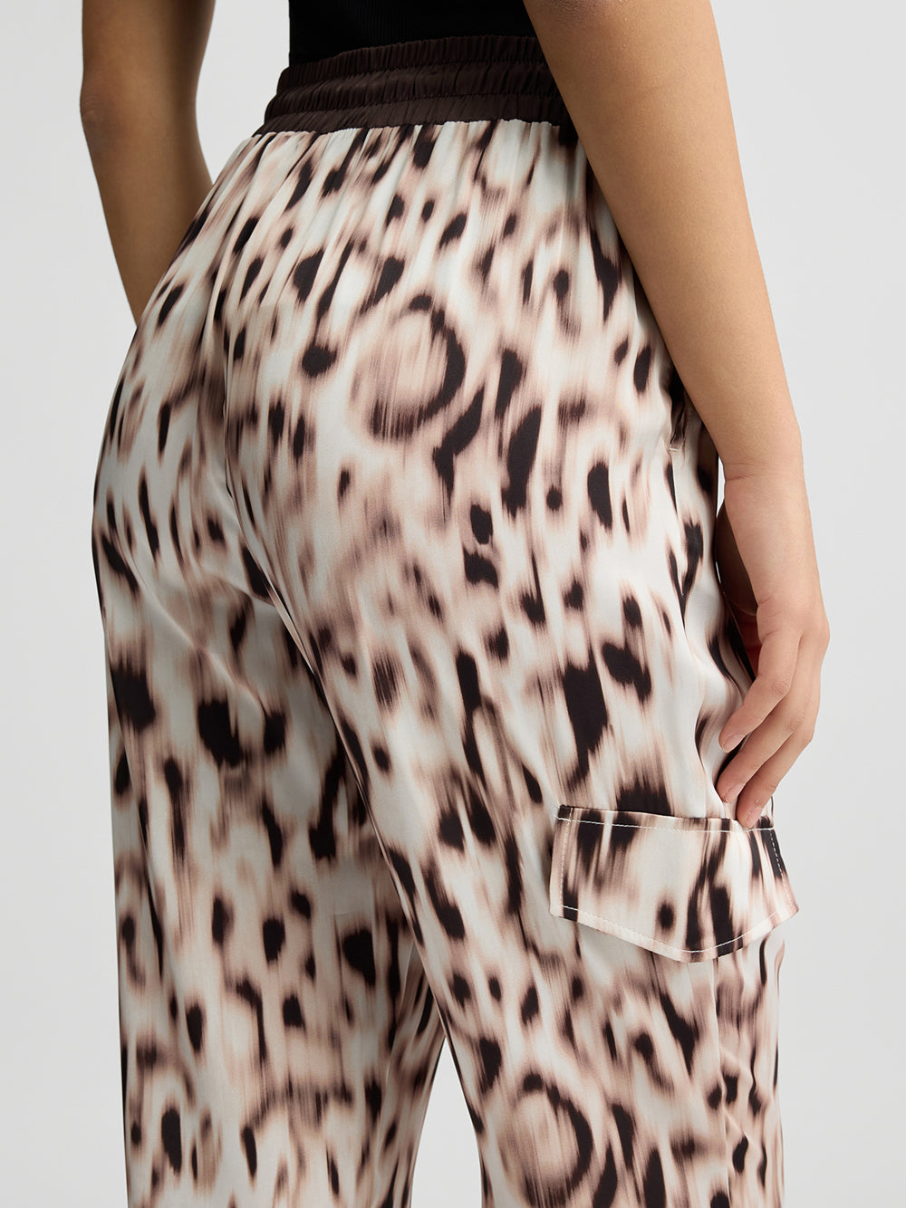 Pantalone Jogger Liu Jo da Donna - Maculato Marrone
