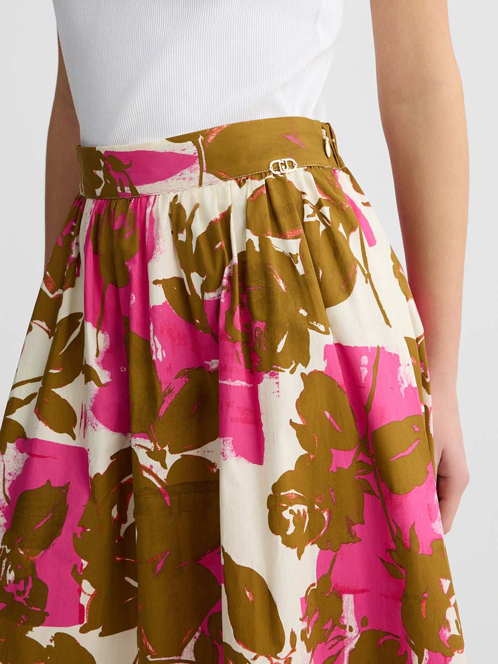 Gonna Longuette Liu Jo da Donna - Floreale Multicolore