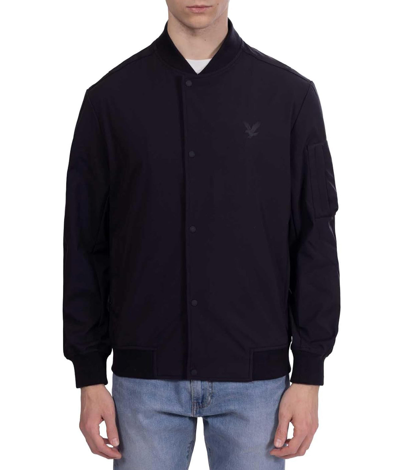 Lyle & Scott Lyle &amp; Scott Giubotto Sofshell Bomber Jacket Uomo Mod. JK2212V Z865 Jet Black
