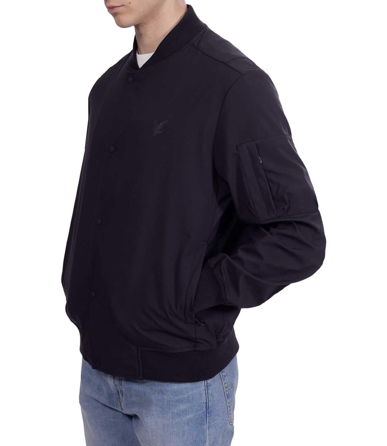 Lyle & Scott Lyle &amp; Scott Giubotto Sofshell Bomber Jacket Uomo Mod. JK2212V Z865 Jet Black