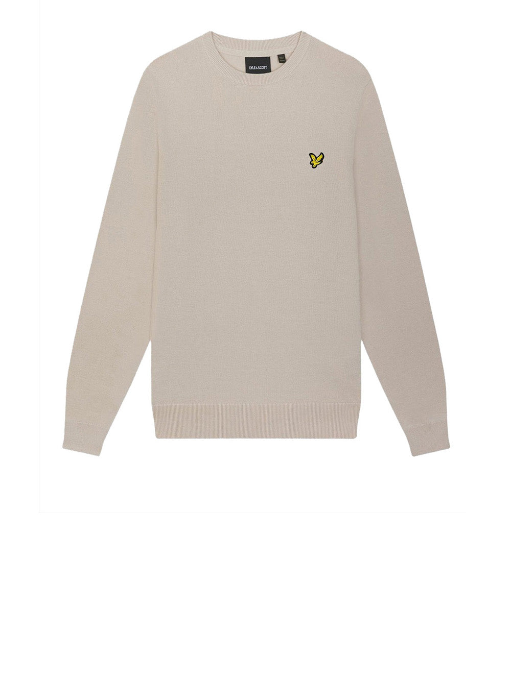 Pullover Lyle & Scott Cotton Crew Neck da Uomo - Avorio