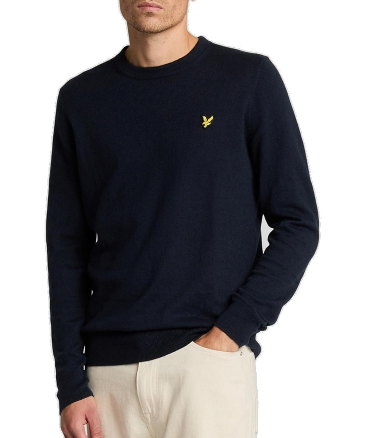 Lyle & Scott Lyle &amp; Scott Maglione Girocollo Cotton Crew Neck Jumper Uomo Mod. KN2136V Z271 Dark navy Blu