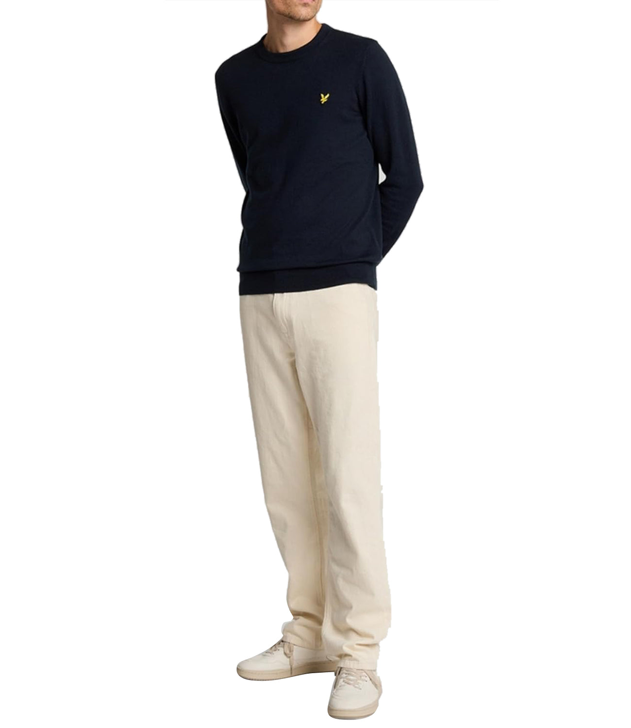 Lyle & Scott Lyle &amp; Scott Maglione Girocollo Cotton Crew Neck Jumper Uomo Mod. KN2136V Z271 Dark navy Blu
