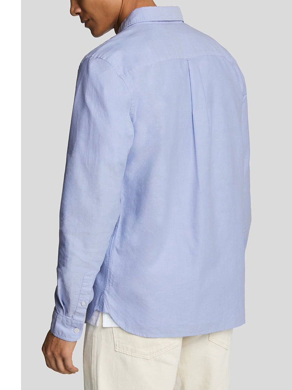 Camicia Lyle & Scott Plain Oxford da Uomo - Celeste