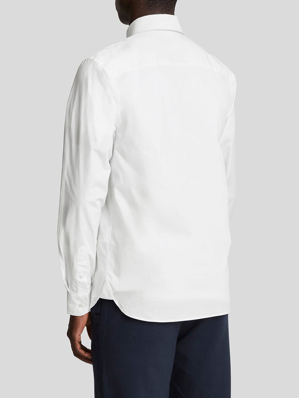 Camicia Classica Lyle & Scott Tonal Easy Care Poplin da Uomo - Bianco