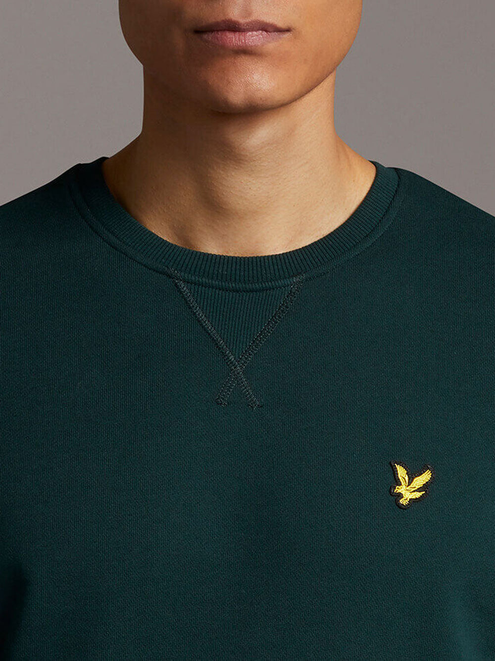 Felpa Lyle & Scott Crew Neck da Uomo - Verde