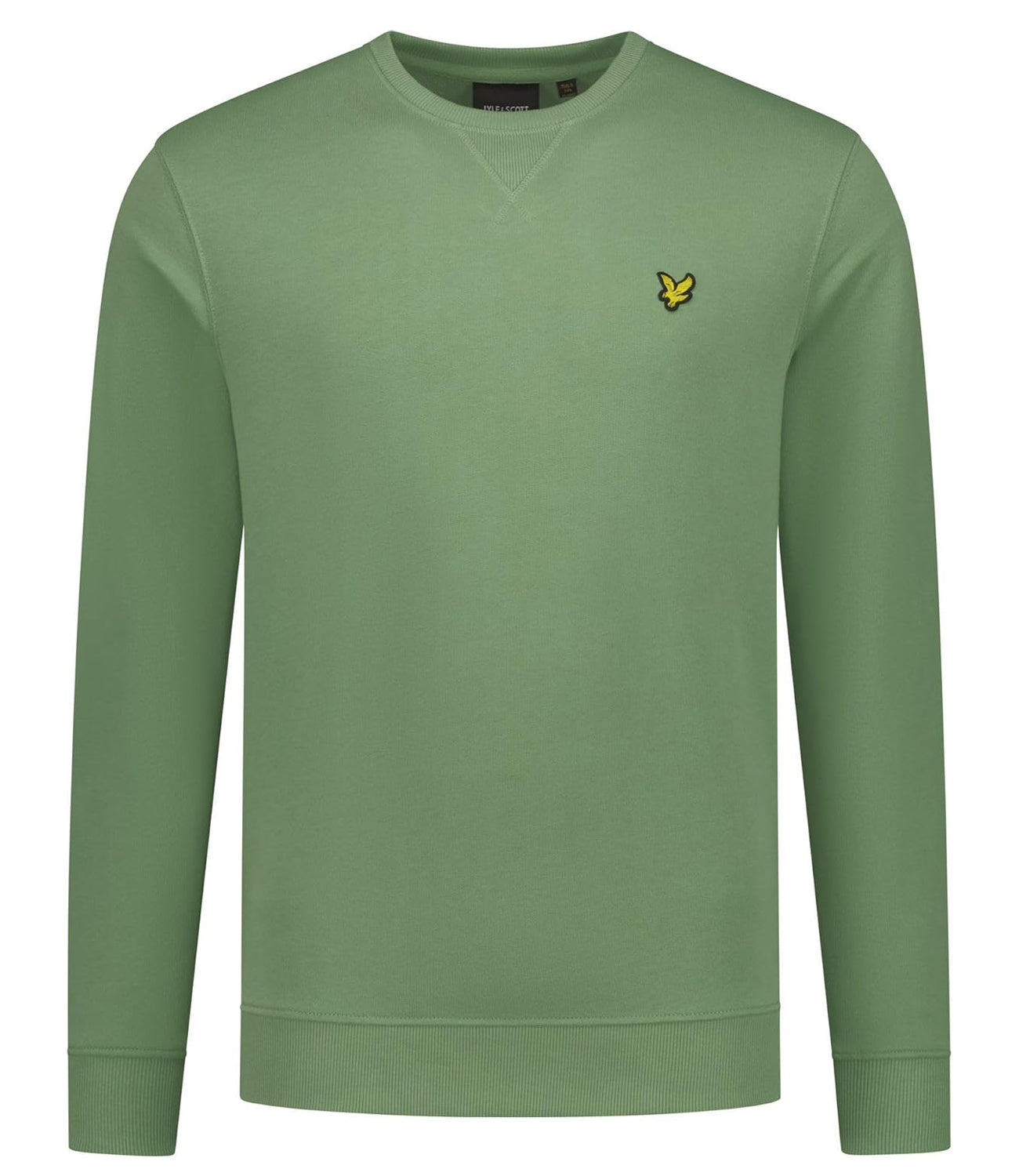 Lyle & Scott Lyle &amp; Scott Felpa Girocollo Crew Neck Sweatshirt Uomo Mod. ML424VOG X576 Smoke Green