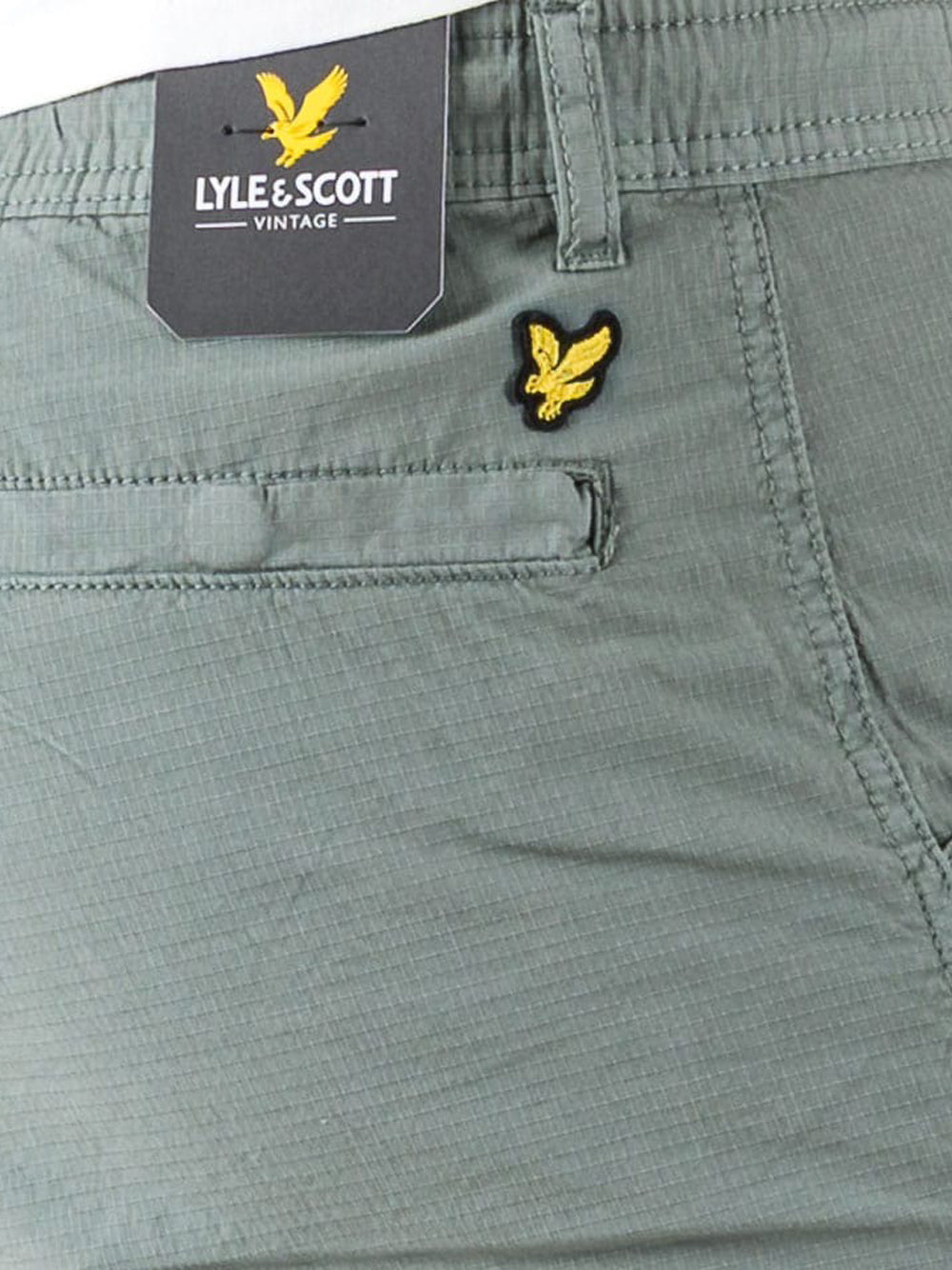 Bermuda Casual Lyle & Scott Ripstop da Uomo - Verde