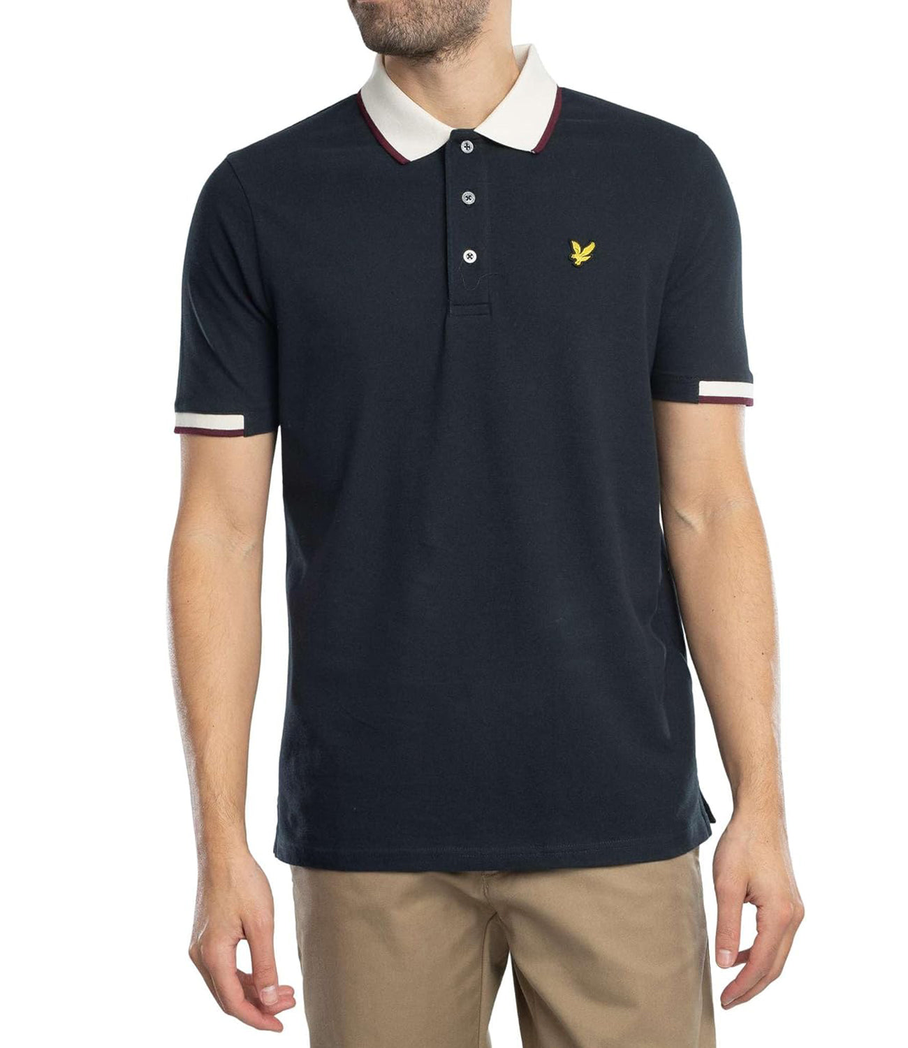 Lyle & Scott Lyle &amp; Scott Polo Manche Corte Half Tipped Polo Shirt Uomo Mod. SP2206V Z271 Dark navy Blu