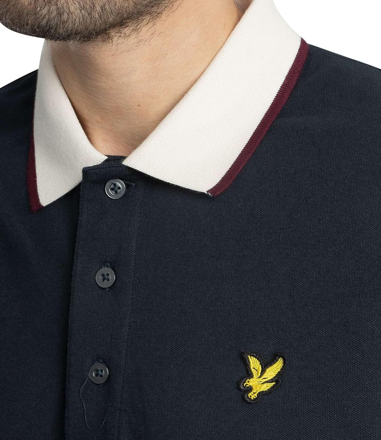 Lyle & Scott Lyle &amp; Scott Polo Manche Corte Half Tipped Polo Shirt Uomo Mod. SP2206V Z271 Dark navy Blu