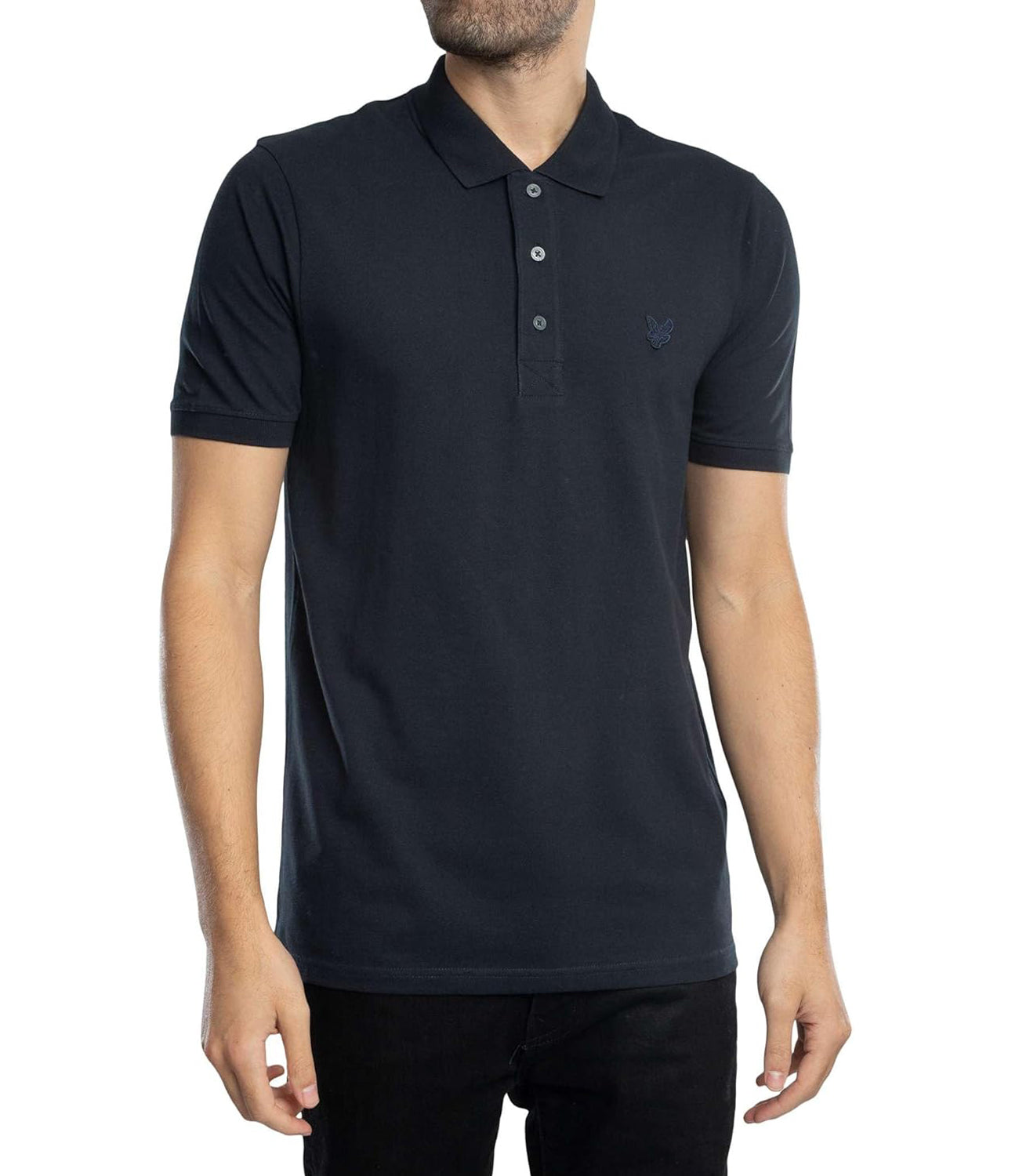 Lyle & Scott Lyle &amp; Scott Polo Maniche Corte Superfine Polo Shirt Uomo Mod. SP2255TON Z271 Dark navy Blu