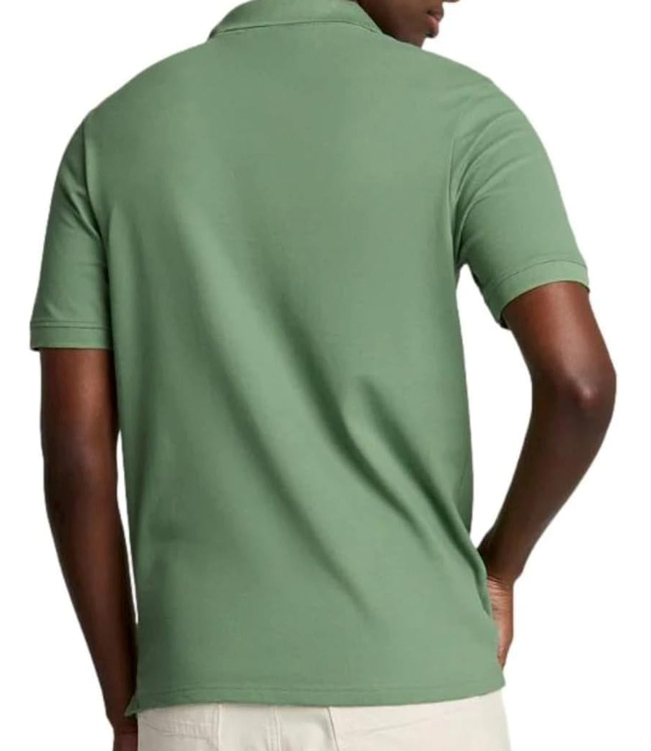 Lyle & Scott Lyle &amp; Scott Polo M/C Plain Polo Shirt Uomo Mod. SP400VOG X576 Smoke Green