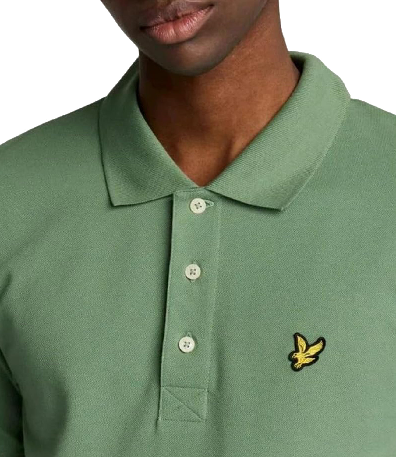 Lyle & Scott Lyle &amp; Scott Polo M/C Plain Polo Shirt Uomo Mod. SP400VOG X576 Smoke Green