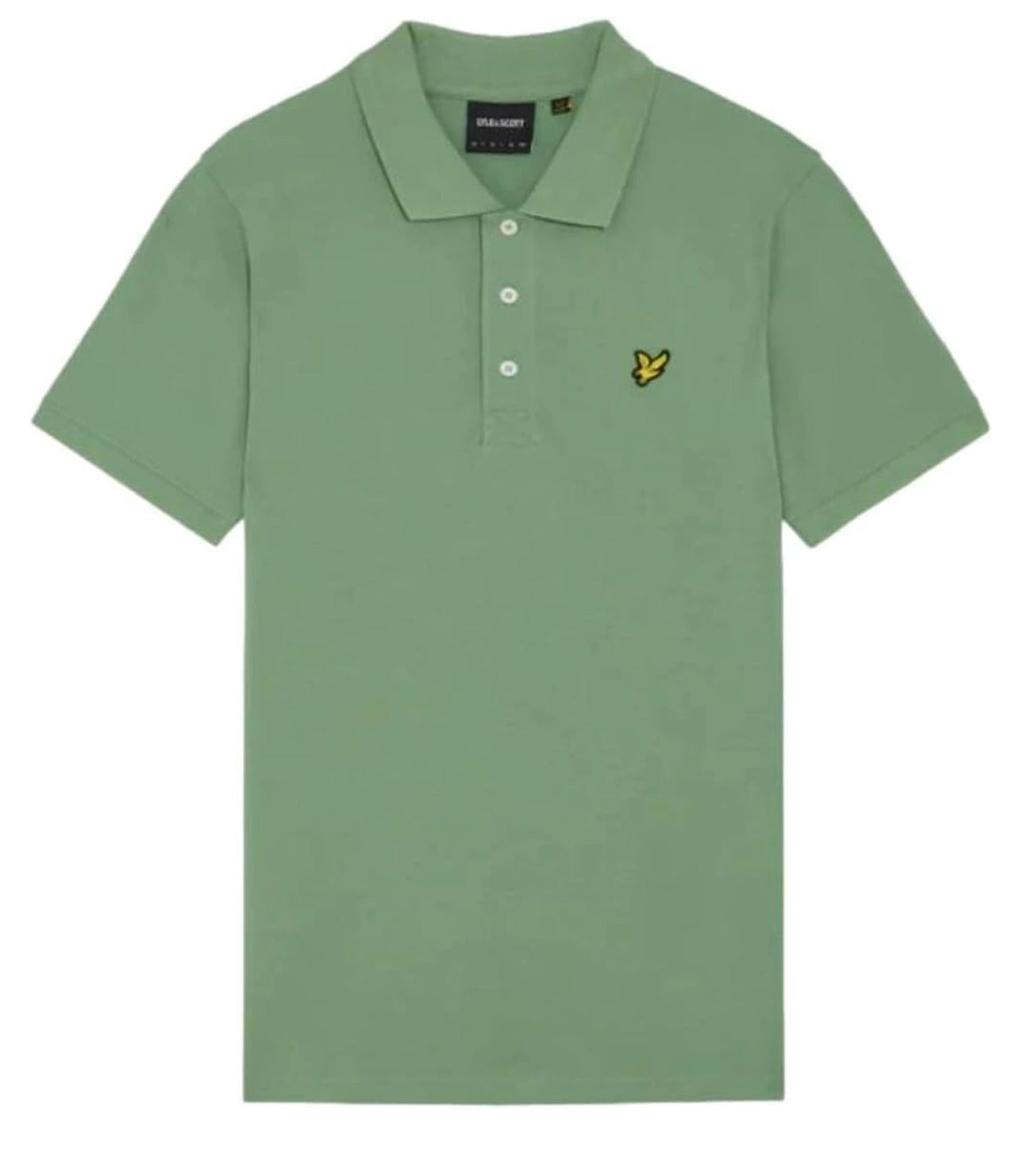 Lyle & Scott Lyle &amp; Scott Polo M/C Plain Polo Shirt Uomo Mod. SP400VOG X576 Smoke Green