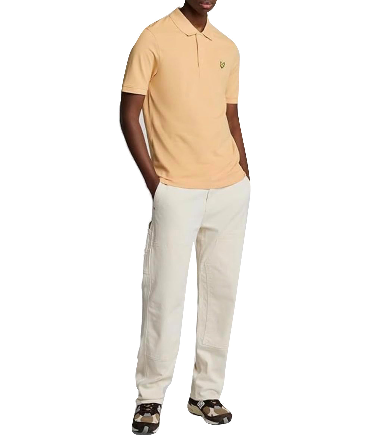 Lyle & Scott Lyle &amp; Scott Polo M/C Plain Polo Shirt Uomo Mod. SP400VOG X596 Sherbet