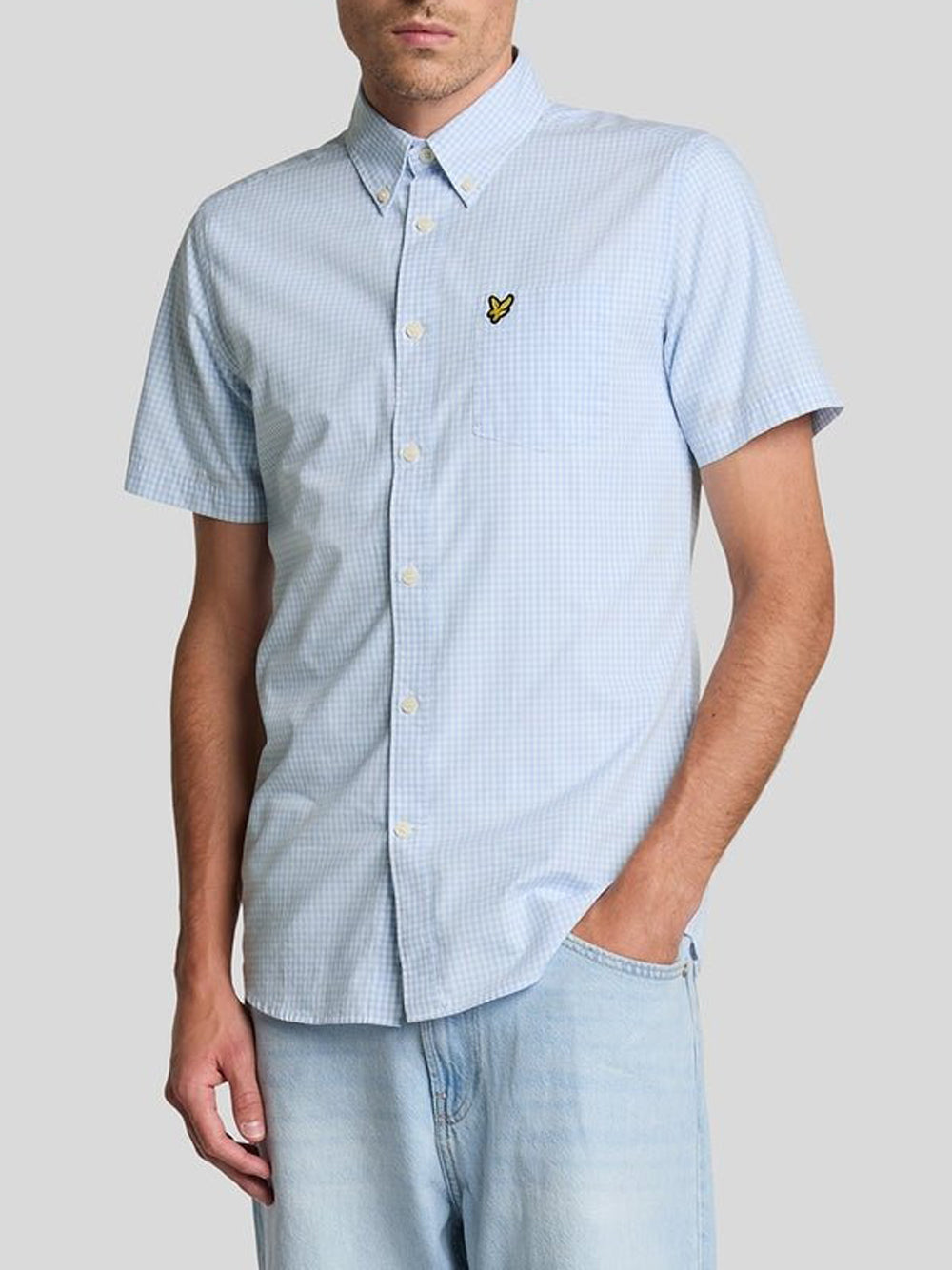 Camicia Casual Lyle & Scott da Uomo - Celeste