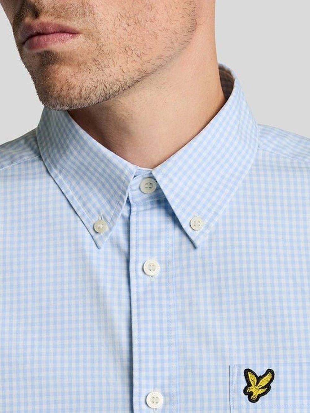 Camicia Casual Lyle & Scott da Uomo - Celeste