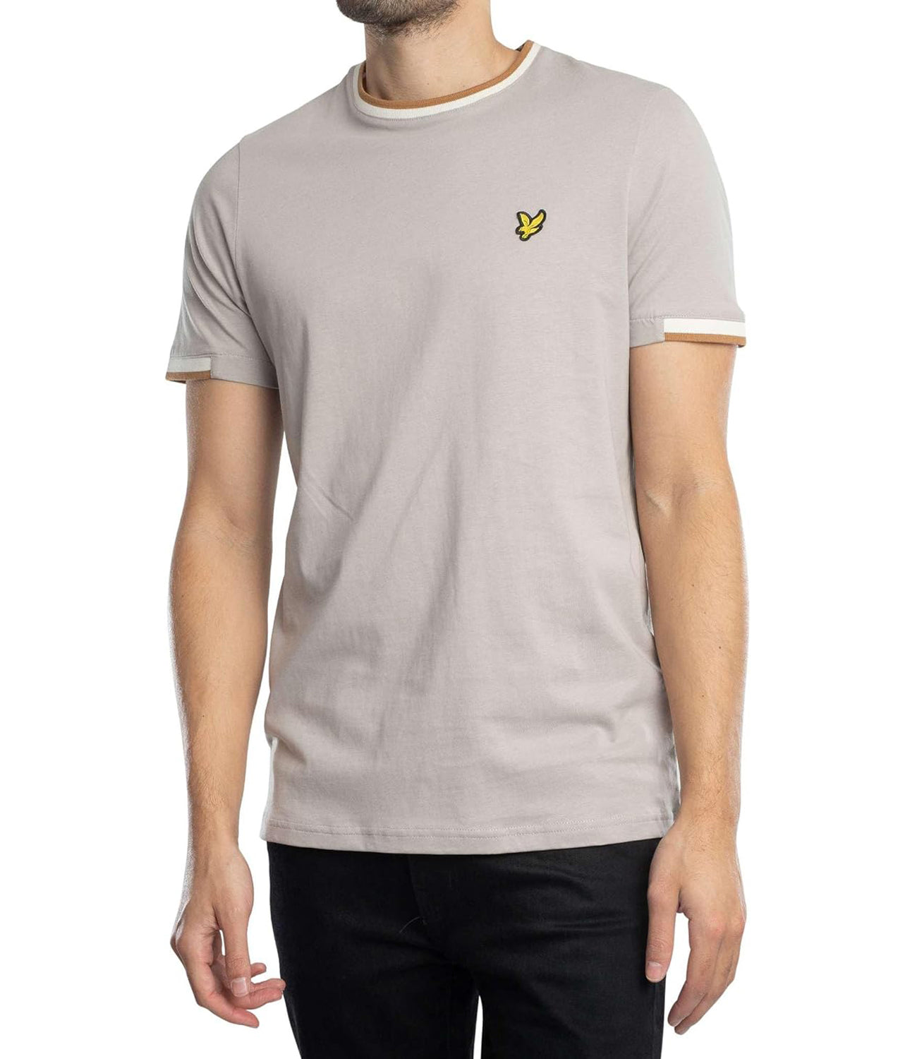 Lyle & Scott Lyle &amp; Scott T-shirt Half Tipped T-Shirt Uomo Mod. TS2210V X623 Pale Grey