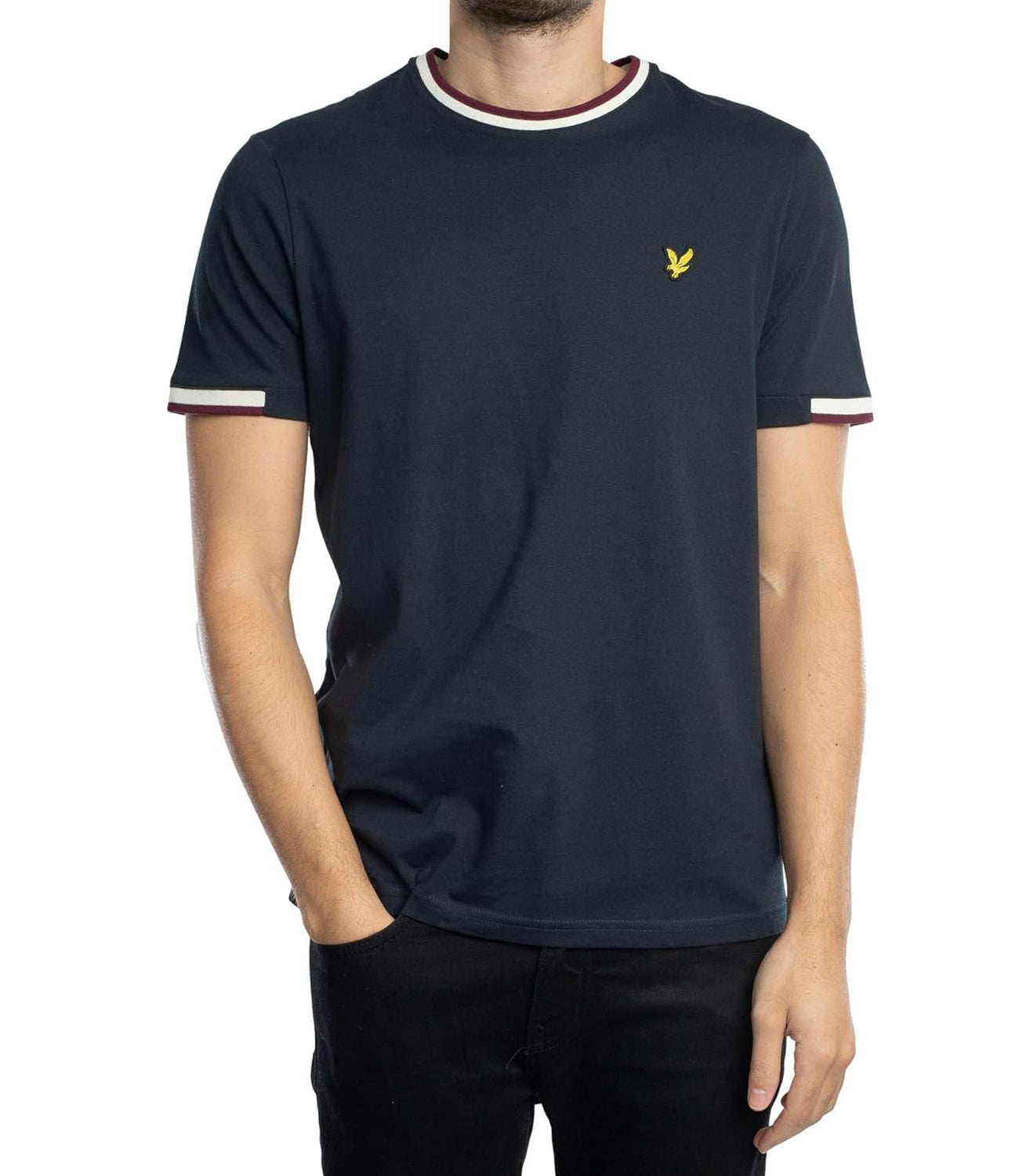 Lyle & Scott Lyle &amp; Scott T-shirt Half Tipped T-Shirt Uomo Mod. TS2210V Z271 Dark navy Blu