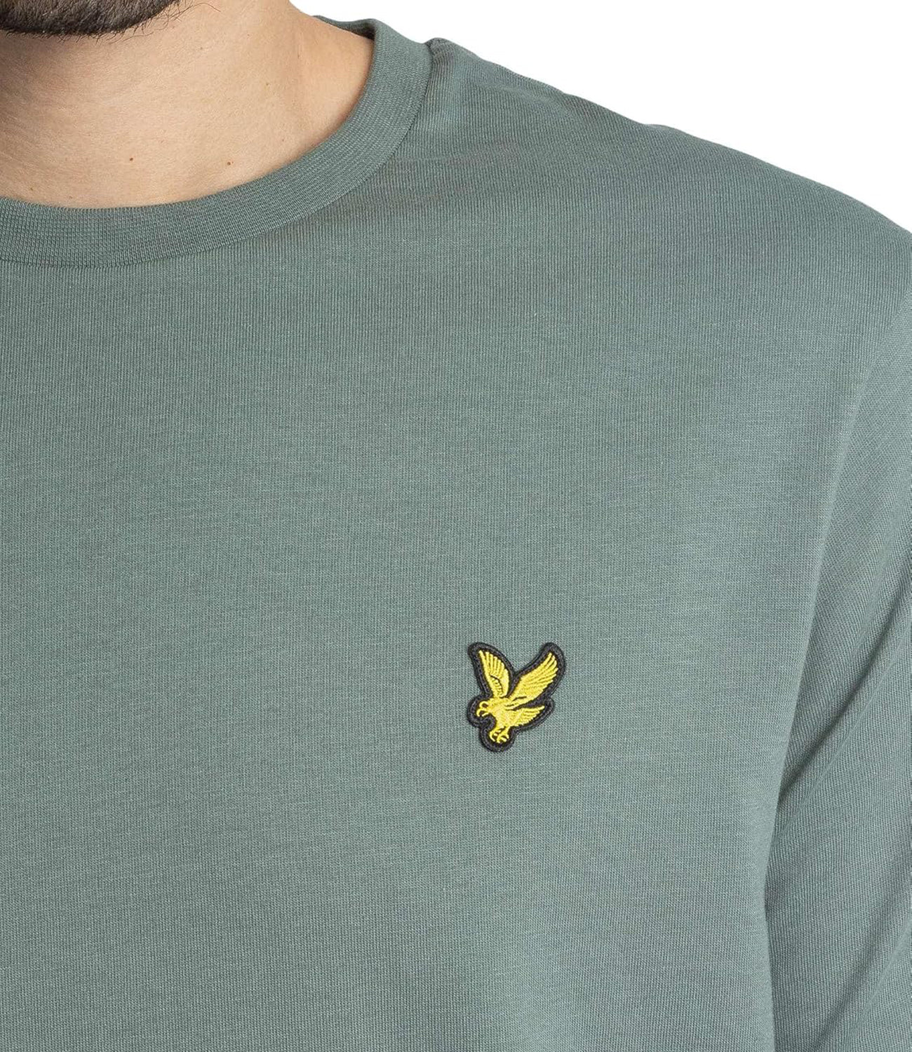 Lyle & Scott Lyle &amp; Scott T-shirt Plain T-Shirt Uomo Mod. TS400VOG X583 Green Mercurial