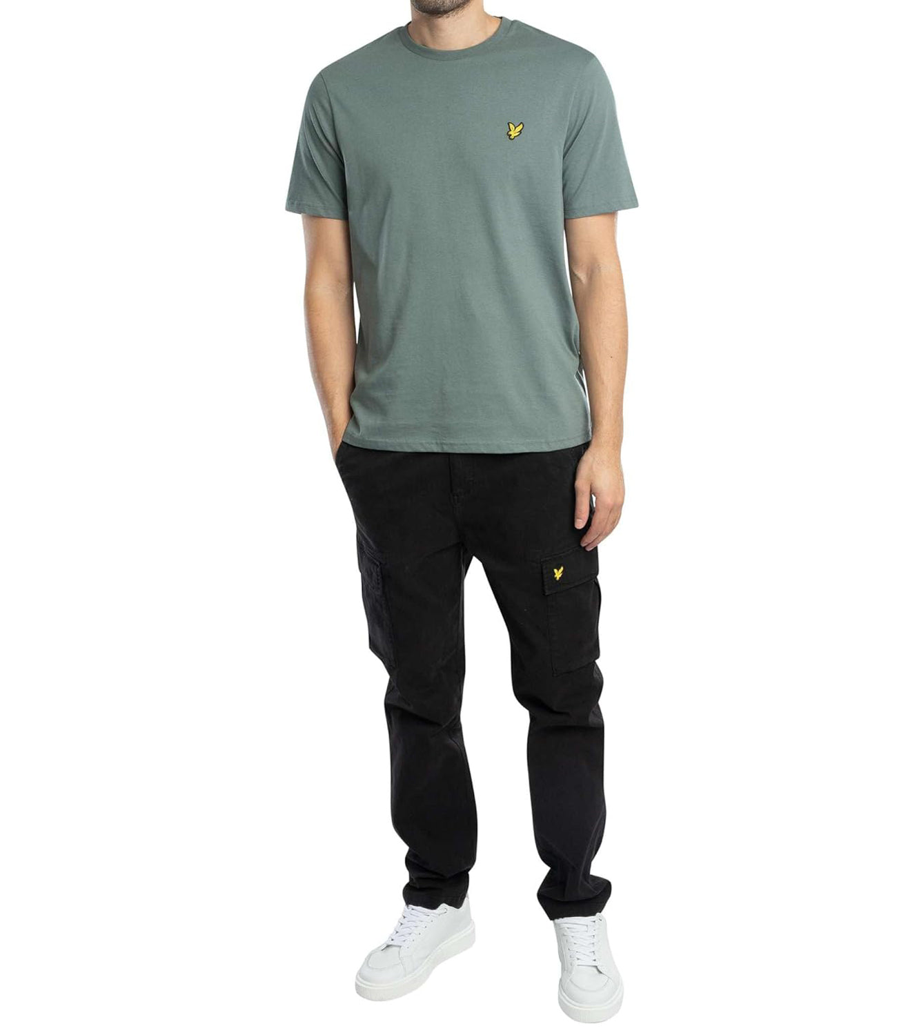 Lyle & Scott Lyle &amp; Scott T-shirt Plain T-Shirt Uomo Mod. TS400VOG X583 Green Mercurial