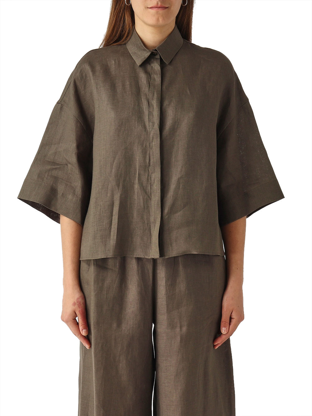 Camicia Max Mara Mirano da Donna - Verde