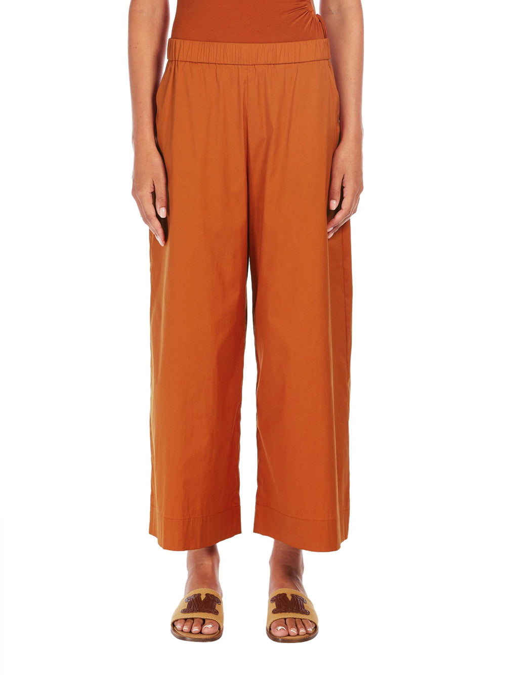 Pantalone Straight Max Mara Rio da Donna - Arancione