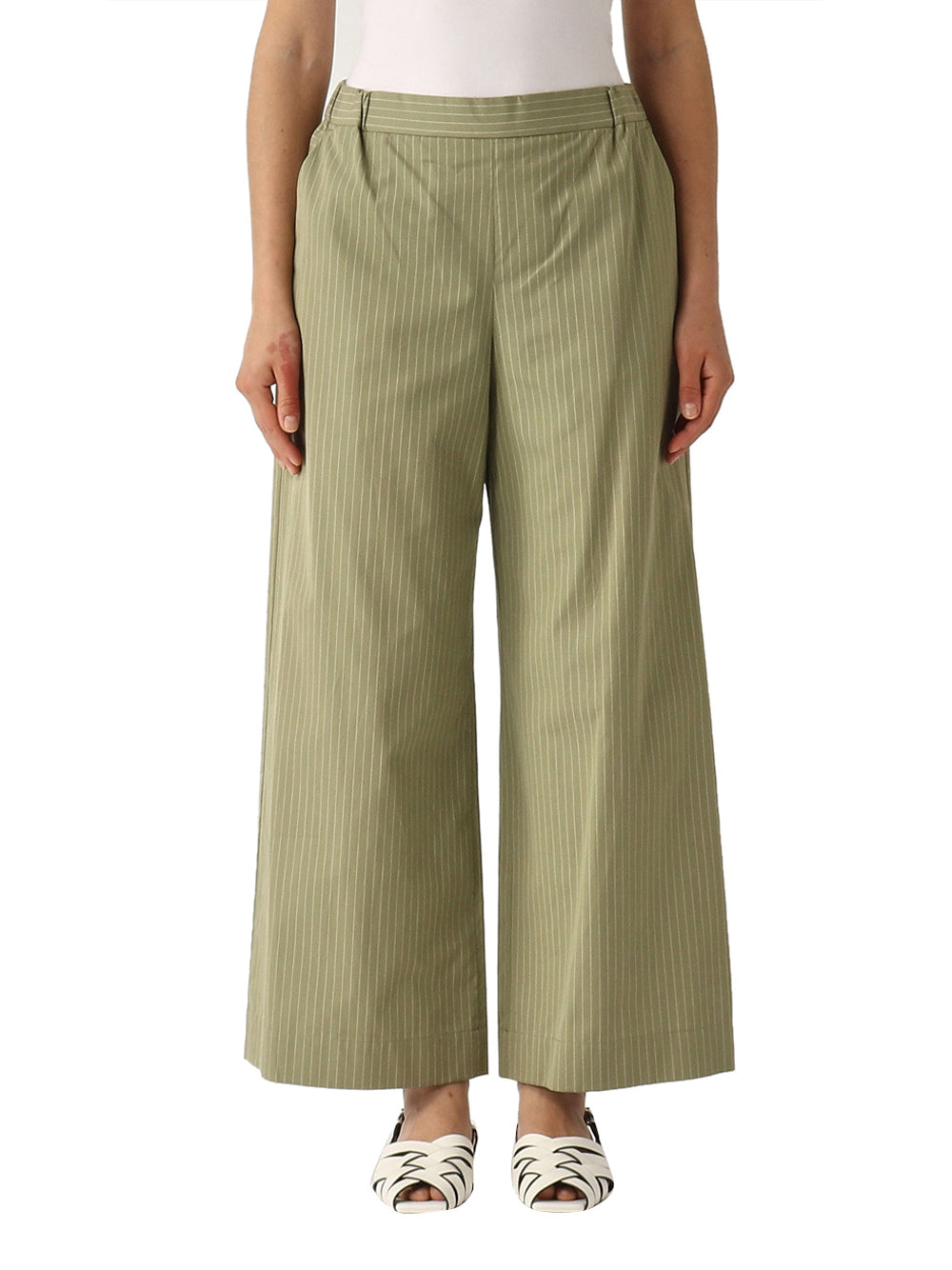 Pantalone Straight Max Mara Arley da Donna - Verde