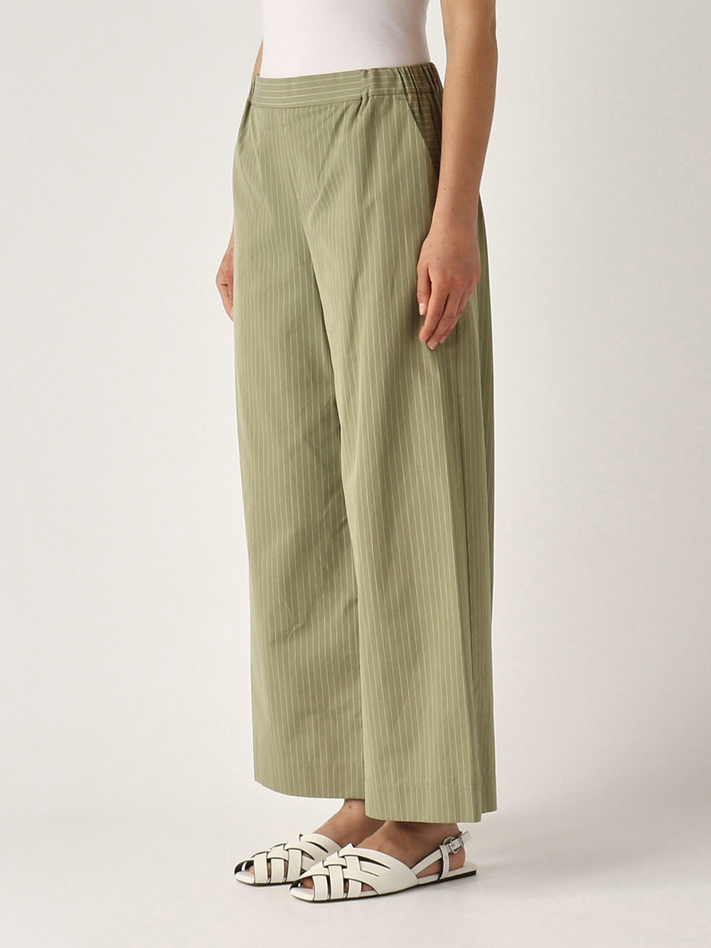 Pantalone Straight Max Mara Arley da Donna - Verde