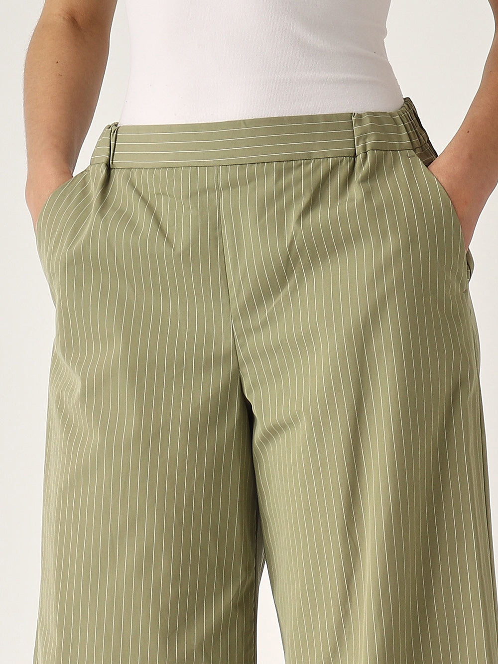 Pantalone Straight Max Mara Arley da Donna - Verde