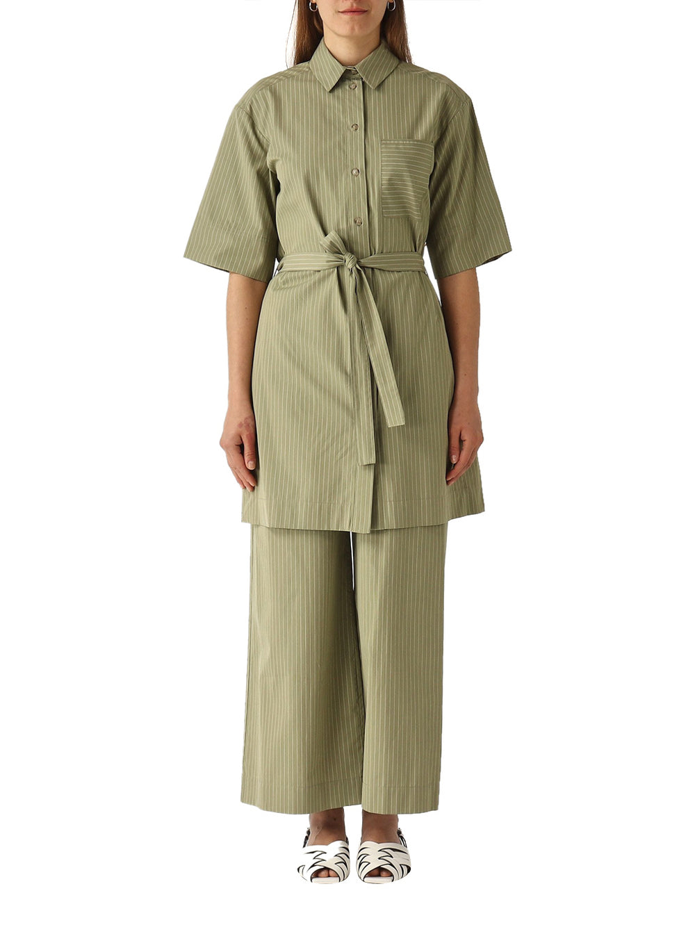 Camicia Maxi Max Mara Sospiro da Donna - Verde