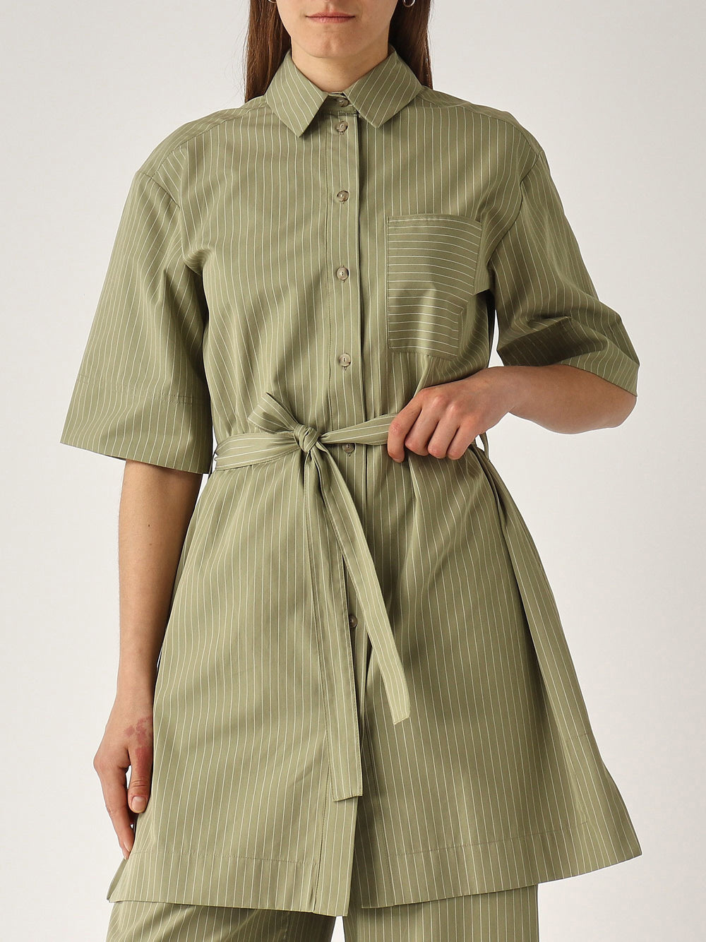 Camicia Maxi Max Mara Sospiro da Donna - Verde