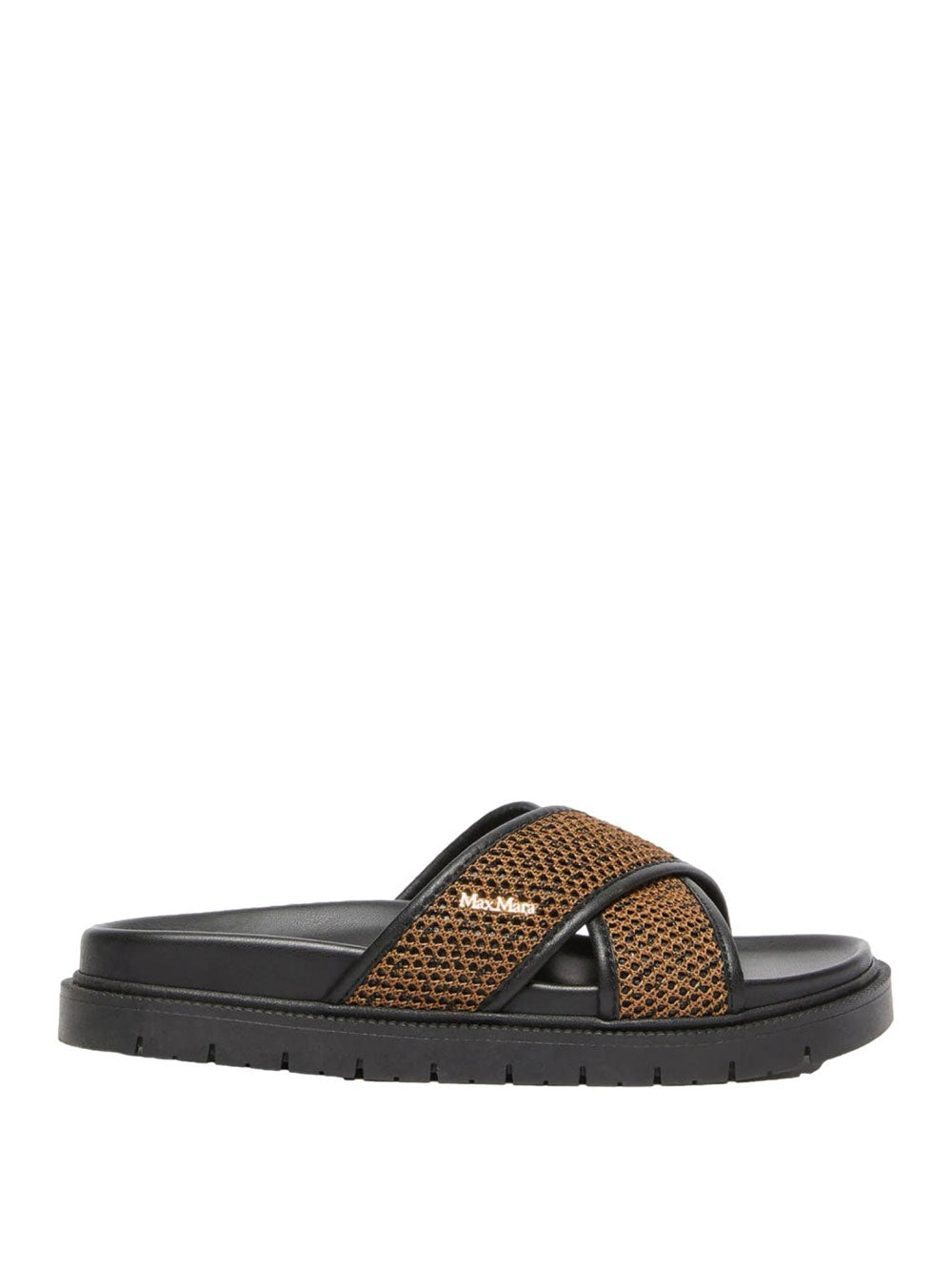 Sandalo Basso Party Max Mara da Donna - Nero Marrone