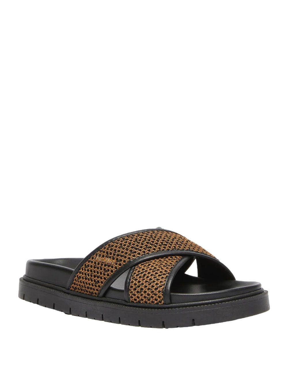 Sandalo Basso Party Max Mara da Donna - Nero Marrone