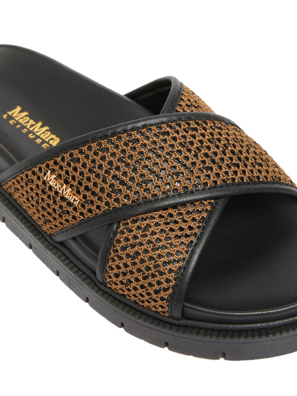 Sandalo Basso Party Max Mara da Donna - Nero Marrone