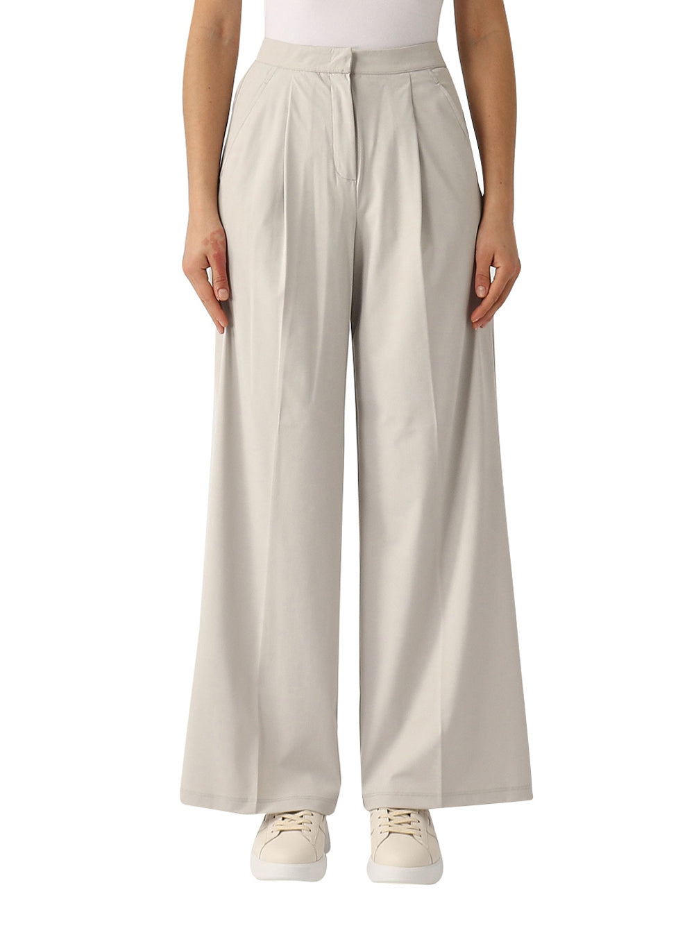 Pantalone Palazzo Max Mara Ribes da Donna - Avorio