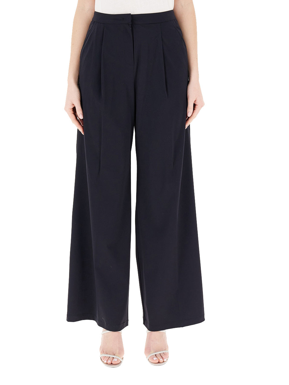 Pantalone Palazzo Max Mara Ribes da Donna - Blu
