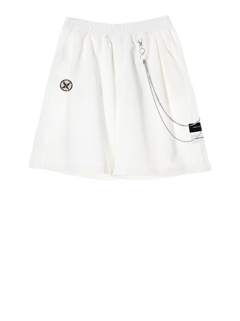 Shorts Sportivi Mod wave movement Unisex - Bianco