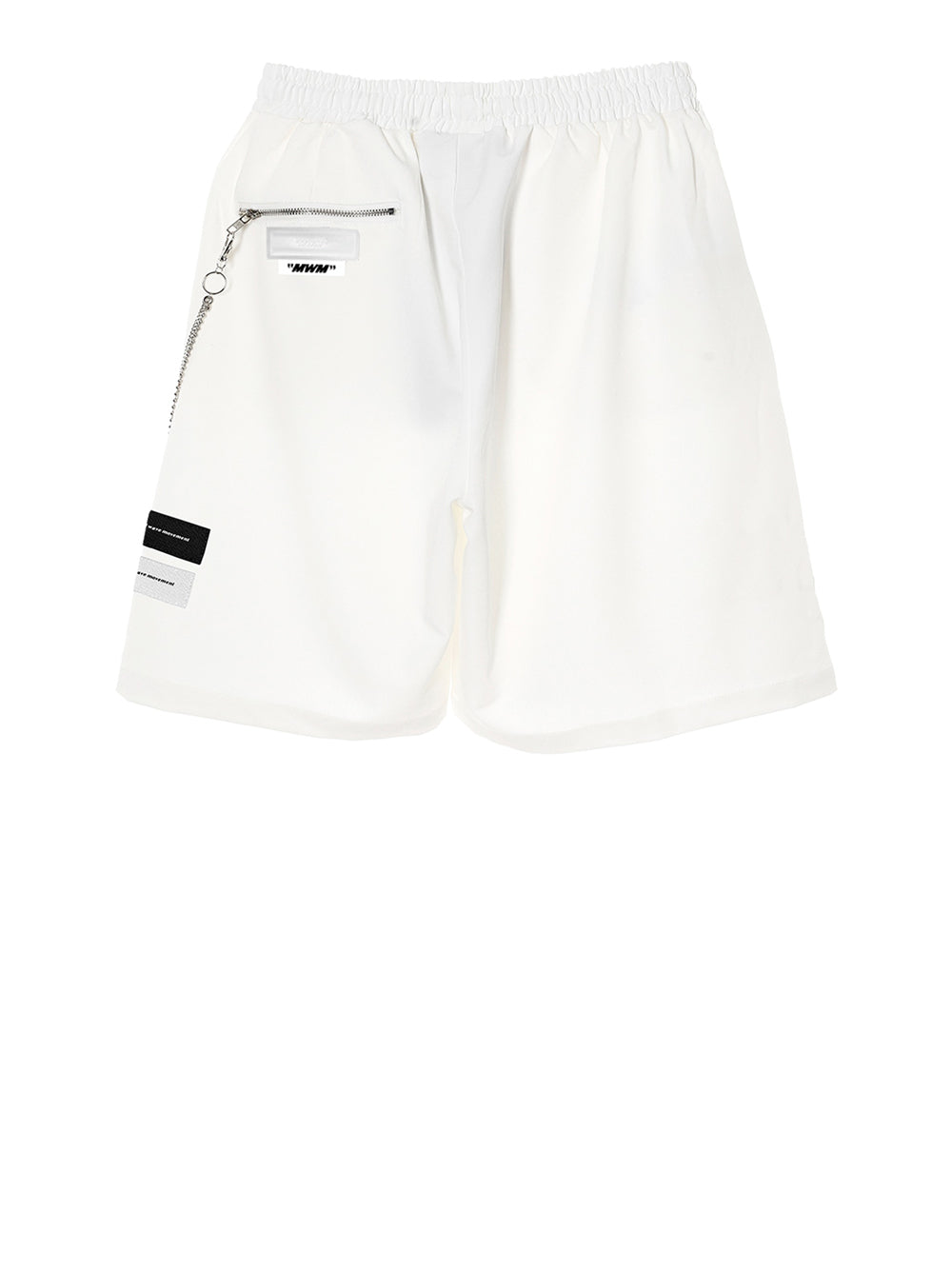 Shorts Sportivi Mod wave movement Unisex - Bianco