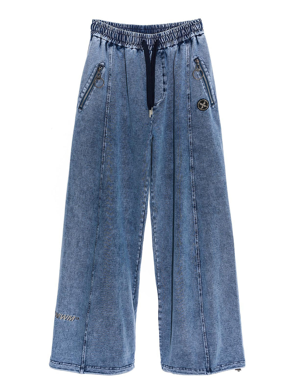 Jeans Wide Mod wave movement Unisex - Denim