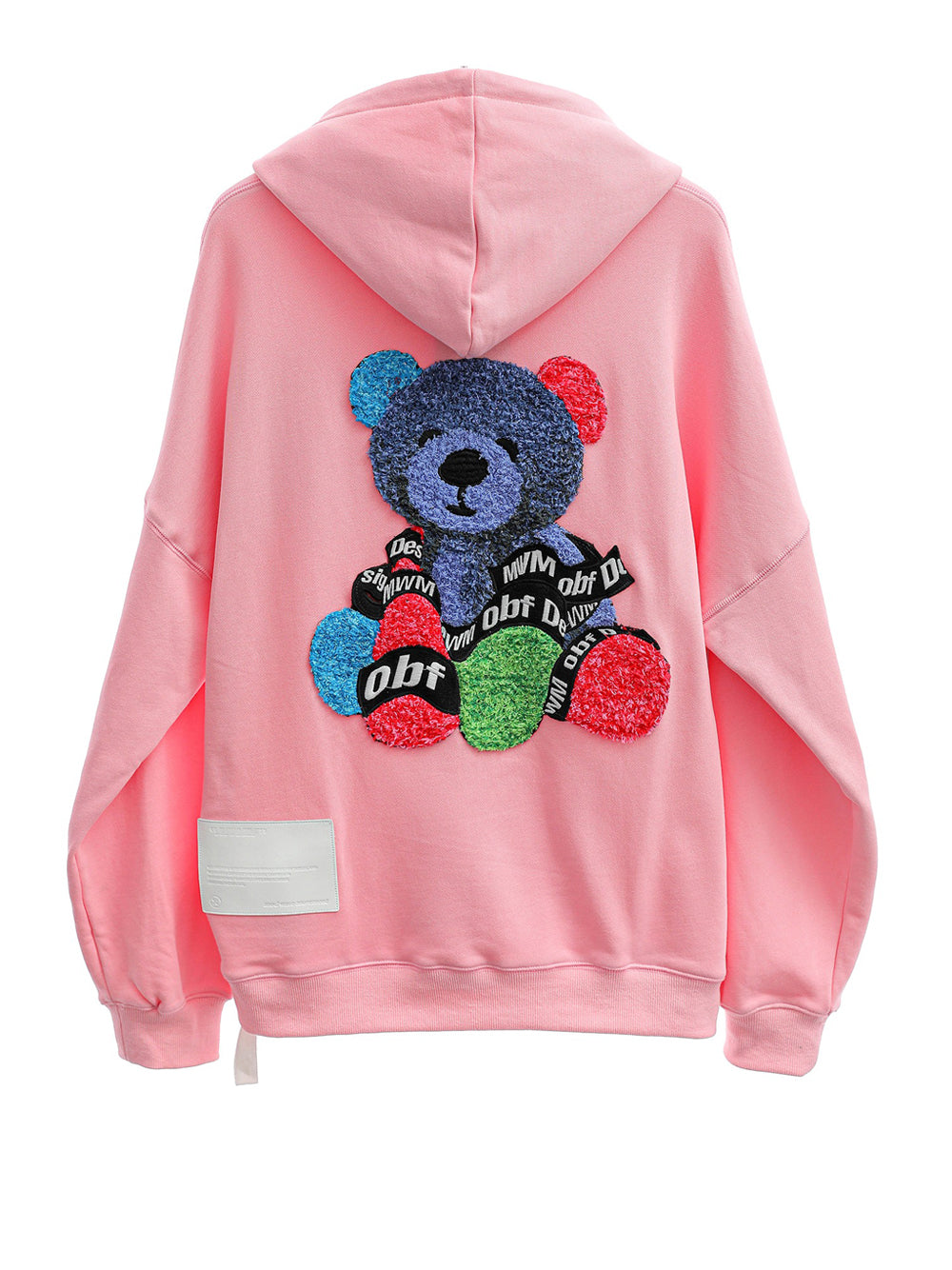 Felpa Cappuccio Mod wave movement Unisex - Rosa