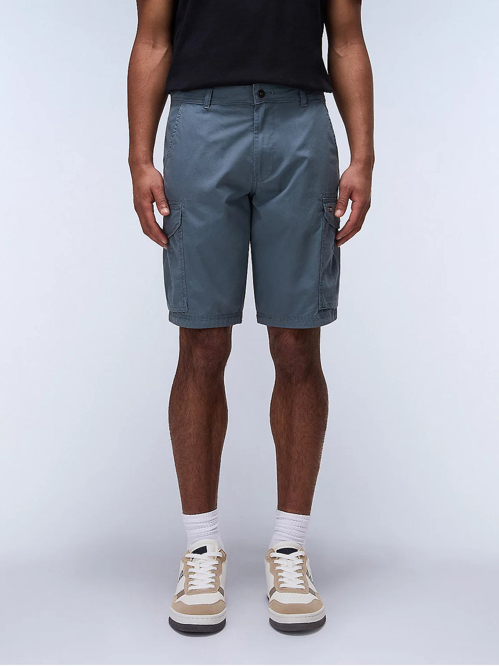 Bermuda Casual Napapijri Noto 2.0 da Uomo - Grigio Blu