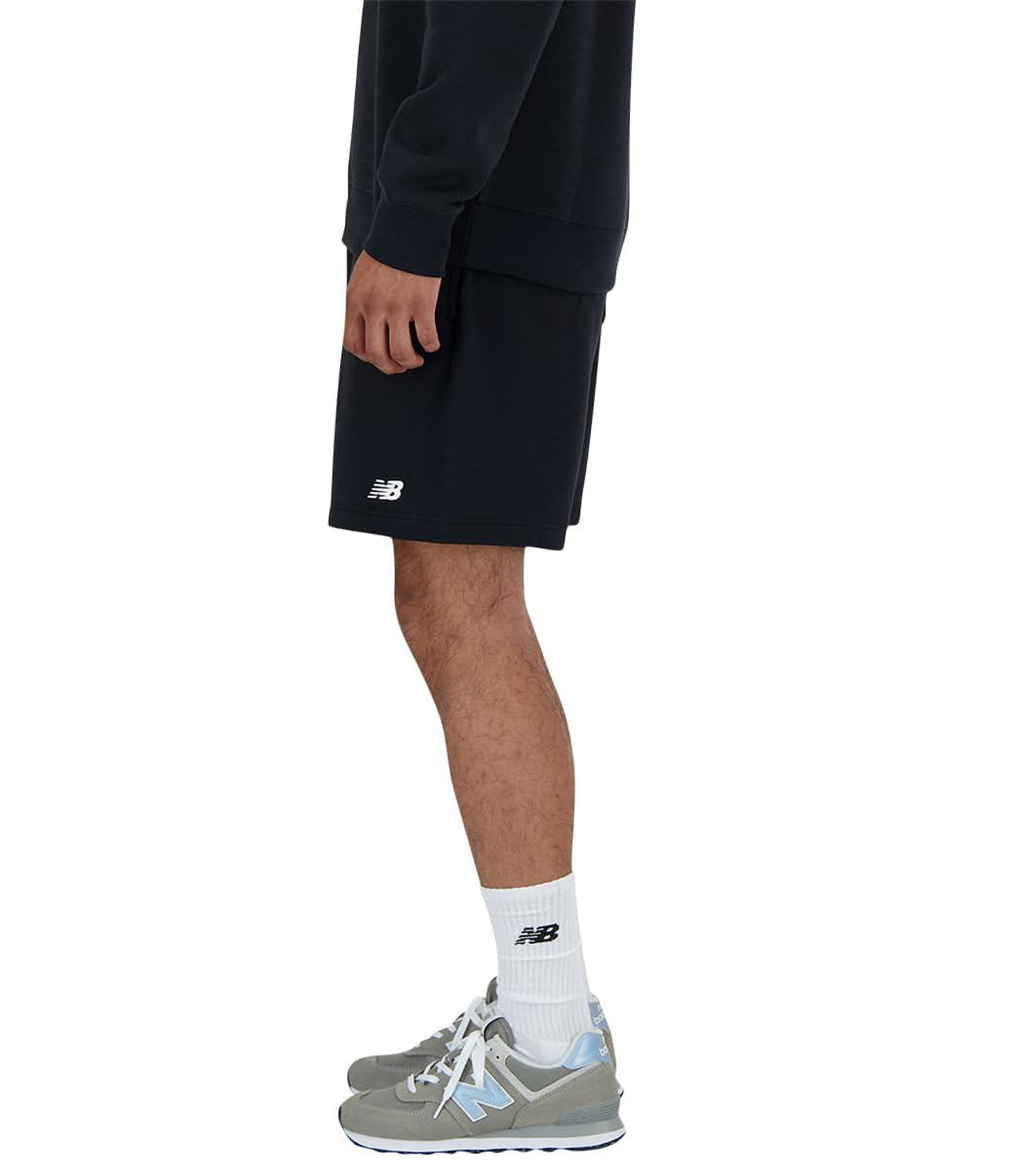 Bermuda New Balance French Terry Short - Nb Navy (428) Uomo Mod. MS41520 BK BLACK Nero