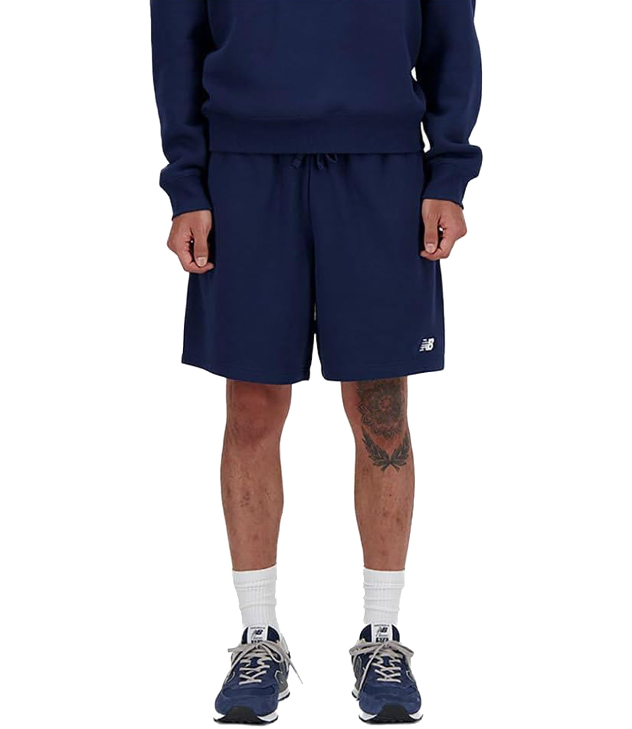 Bermuda New Balance French Terry Short - Nb Navy (428) Uomo Mod. MS41520 NNY NAVY Blu